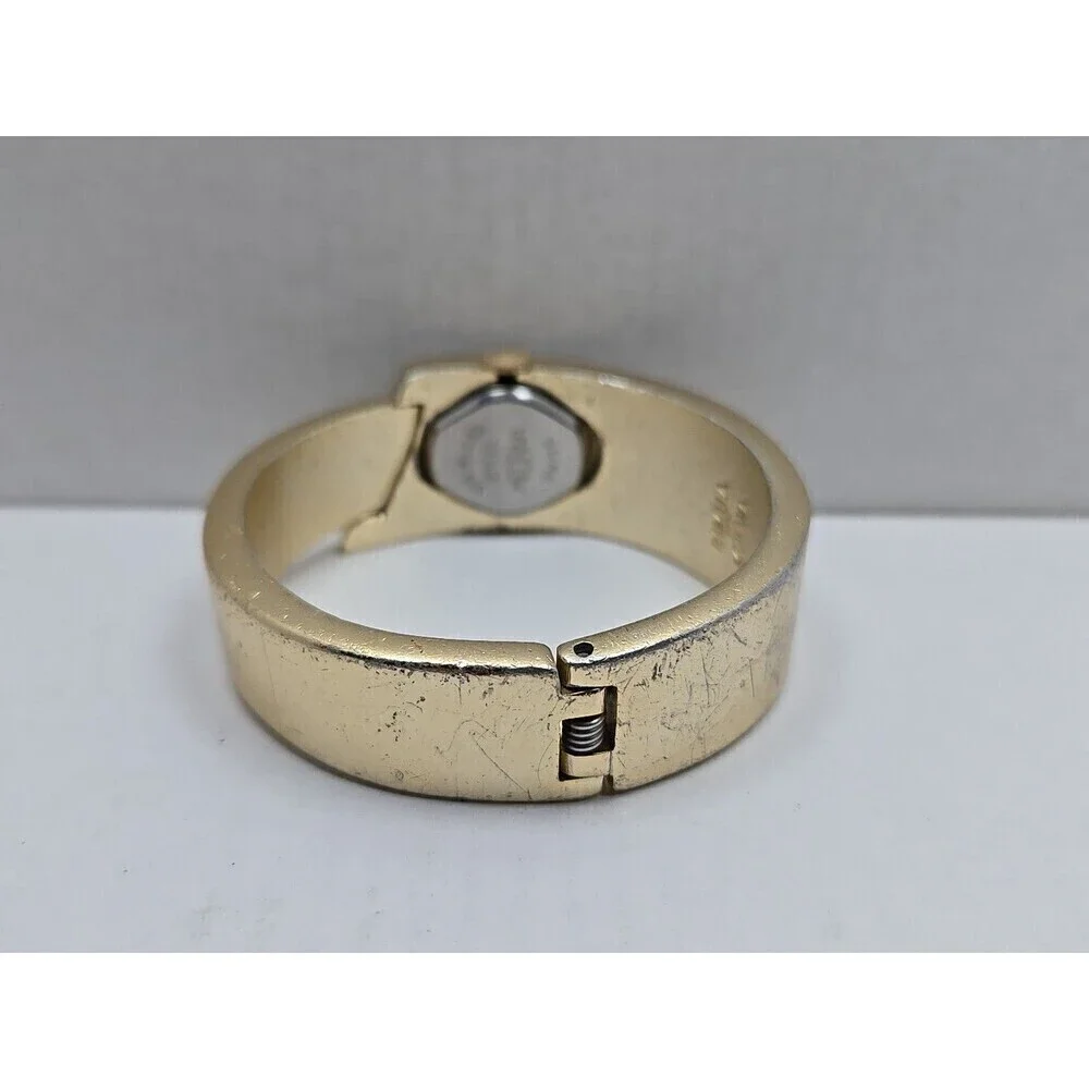 Vulcain Medana Pamela Bangle Watch Swiss 17 Jewels West Germany Gold Tone Ladies